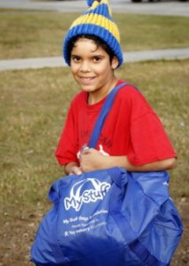 Florida Foster Boy with My Stuff Bags